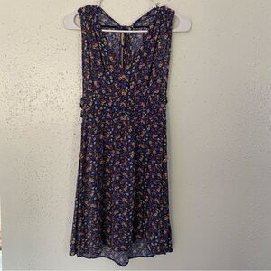 AMERICAN EAGLE | dress | XS | floral | side keyhole | large keyhole back